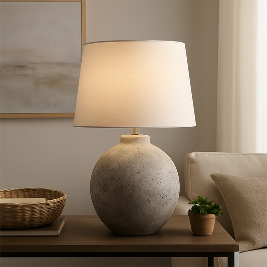 Tiber Large Stone Ceramic Lamp